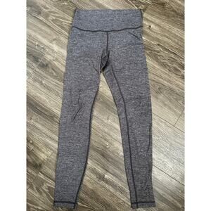 Lululemon Wunder Under Hi-Rise Tight 28" Heathered Black size 8